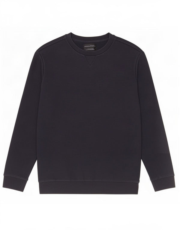 Zara Mens Sweatshirt Jumper Medium Navy Blue Cotton