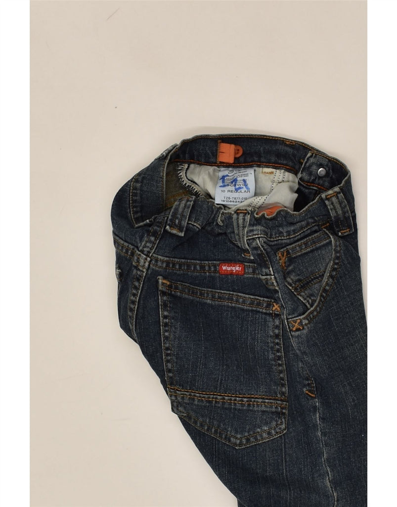 WRANGLER Boys Straight Jeans 9-10 Years W24 L24  Blue Cotton | Vintage Wrangler | Thrift | Second-Hand Wrangler | Used Clothing | Messina Hembry 