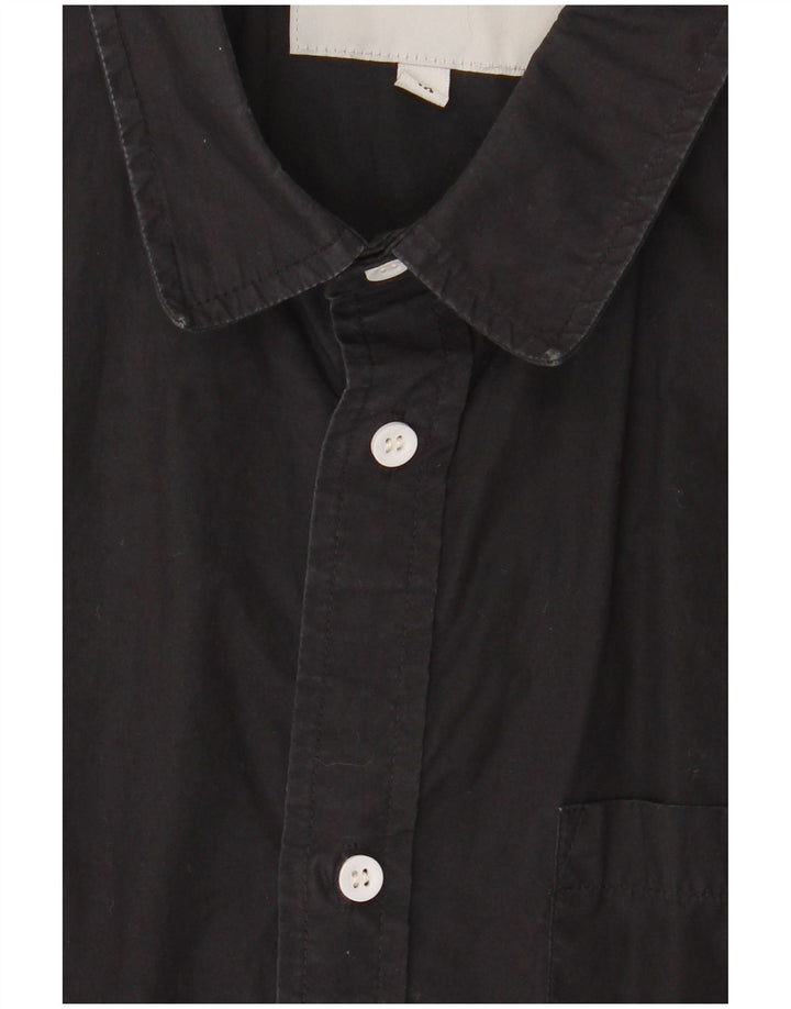 Carhartt Mens Short Sleeve Shirt Medium Black Cotton