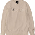 CHAMPION Boys Graphic Sweatshirt Jumper 9-10 Years Medium White Vintage Champion and Second-Hand Champion from Messina Hembry 