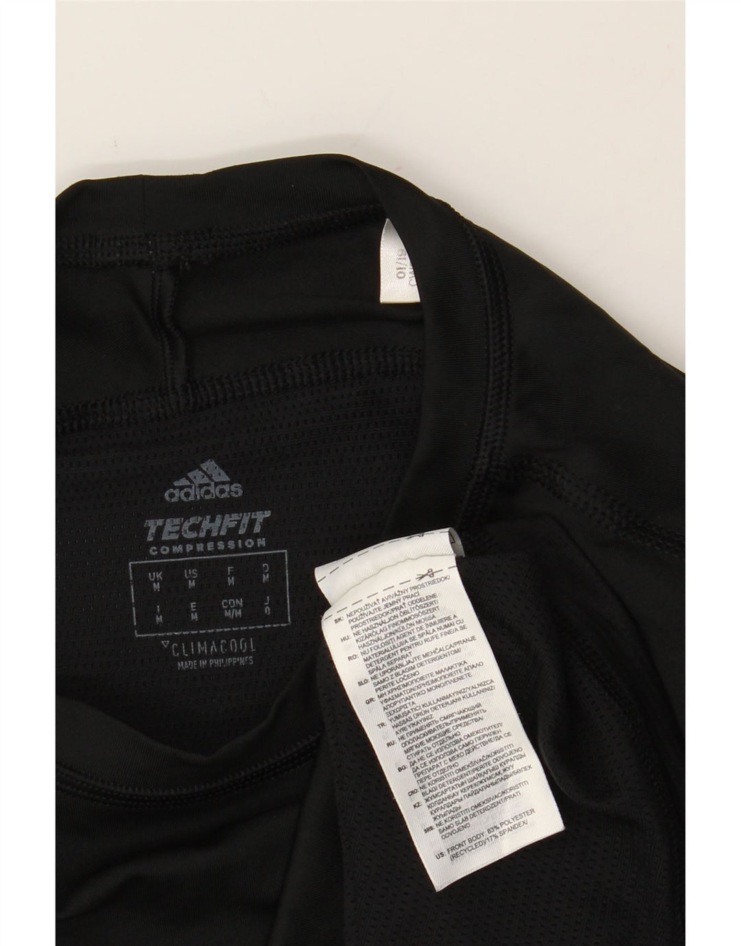 ADIDAS Womens Climacool Top Long Sleeve UK 12 Medium Black Polyester Vintage Adidas and Second-Hand Adidas from Messina Hembry 