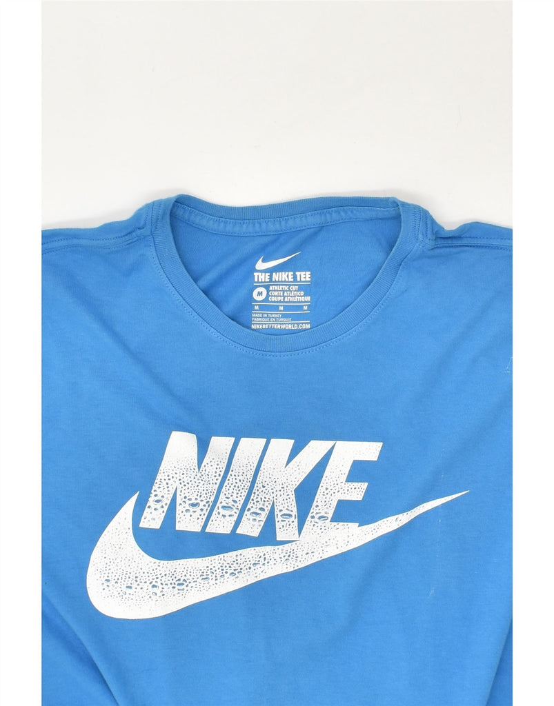 NIKE Mens Athletic Cut Graphic T-Shirt Top Medium Blue | Vintage Nike | Thrift | Second-Hand Nike | Used Clothing | Messina Hembry 