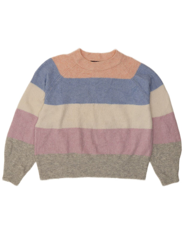 Marks & Spencer Womens Crew Neck Jumper Sweater UK 16 Large Multicoloured