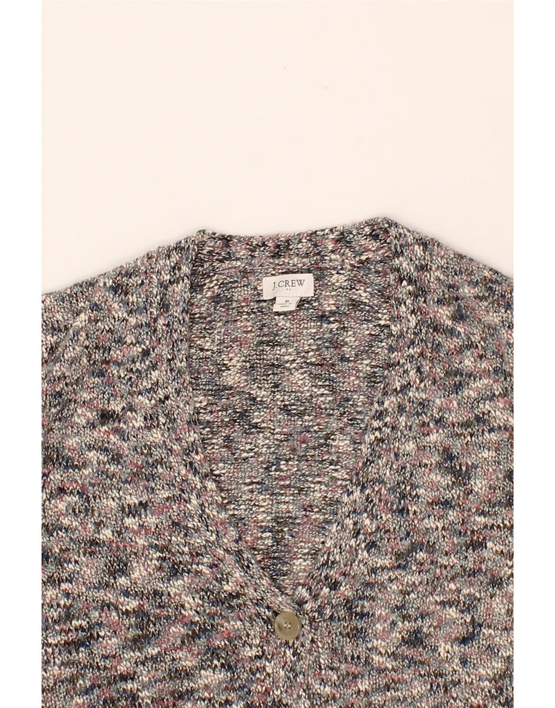 J. CREW Womens Cardigan Sweater UK 10 Small Multicoloured Flecked Cotton Vintage J. Crew and Second-Hand J. Crew from Messina Hembry 