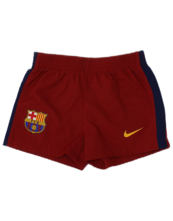 Nike Baby Boys FCB Sport Shorts 6-9 Months  Red Colourblock Polyester