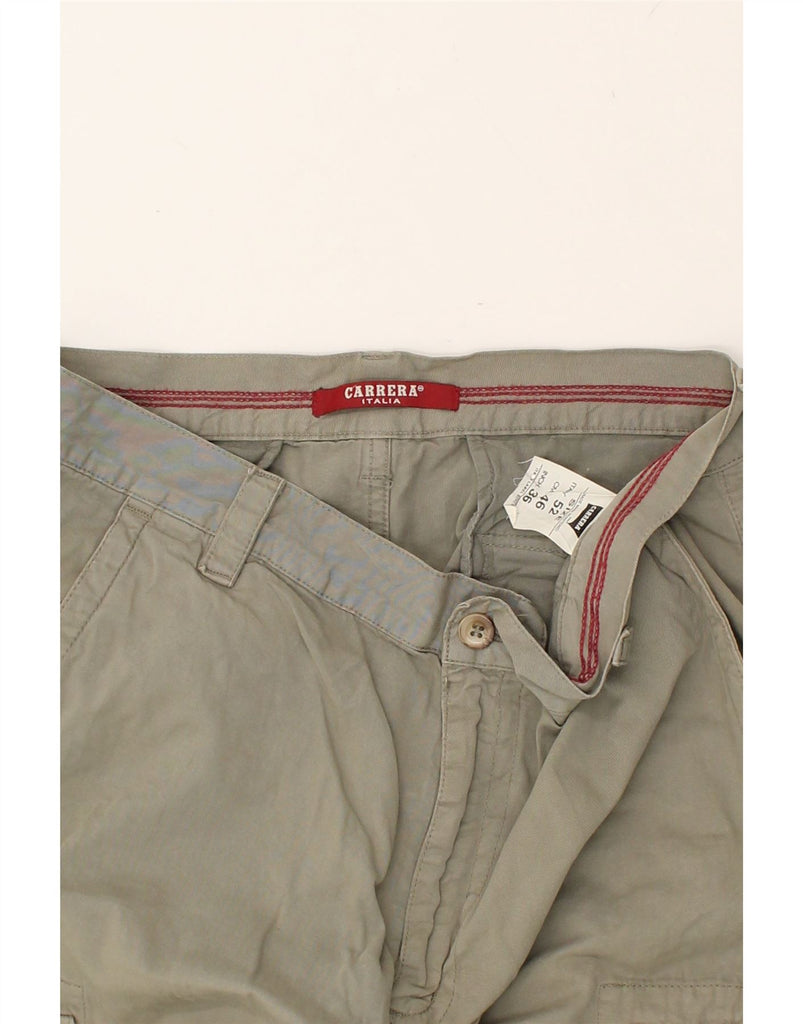 CARRERA Mens Straight Cargo Trousers W36 Large Grey Cotton | Vintage Carrera | Thrift | Second-Hand Carrera | Used Clothing | Messina Hembry 