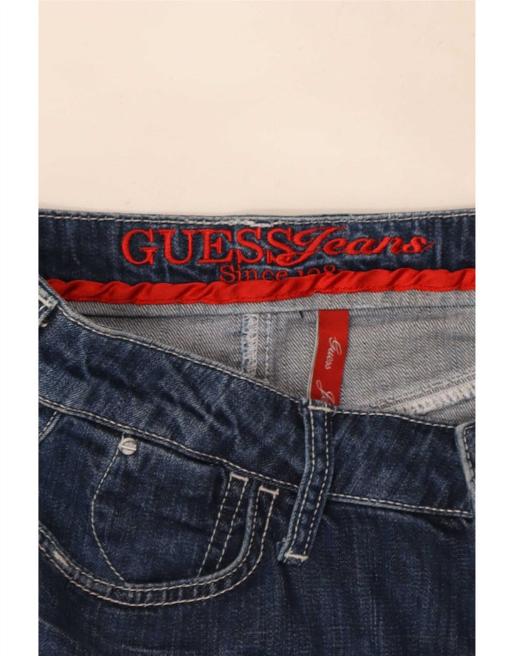 Guess Womens Denim Skirt W28 Medium Blue