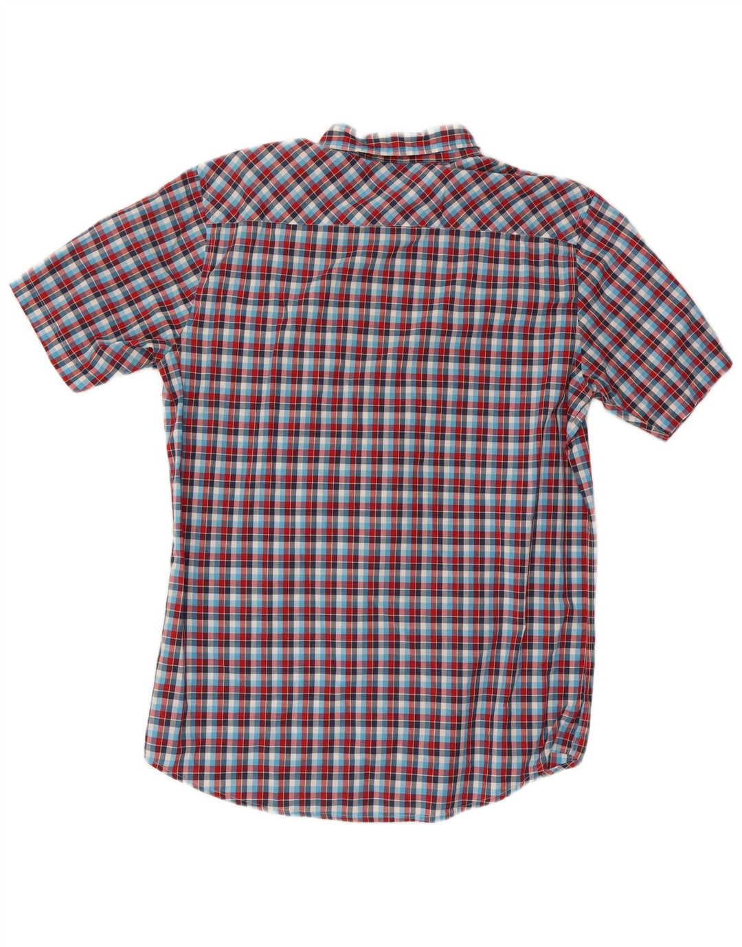 Quiksilver Mens Short Sleeve Shirt Large Multicoloured Gingham Cotton