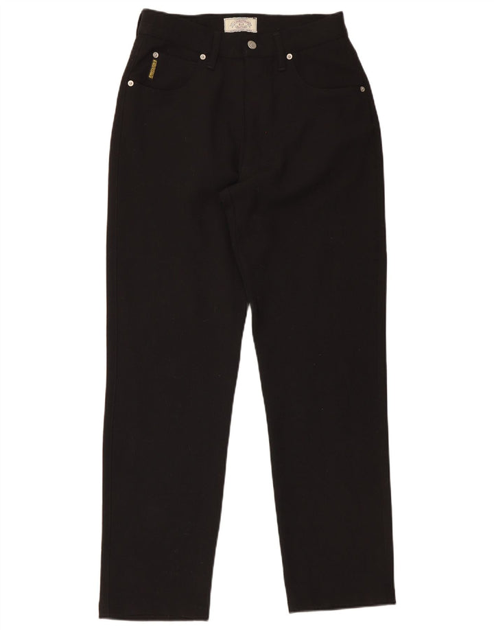 Armani Womens Slim Casual Trousers W31 L31 Black Wool