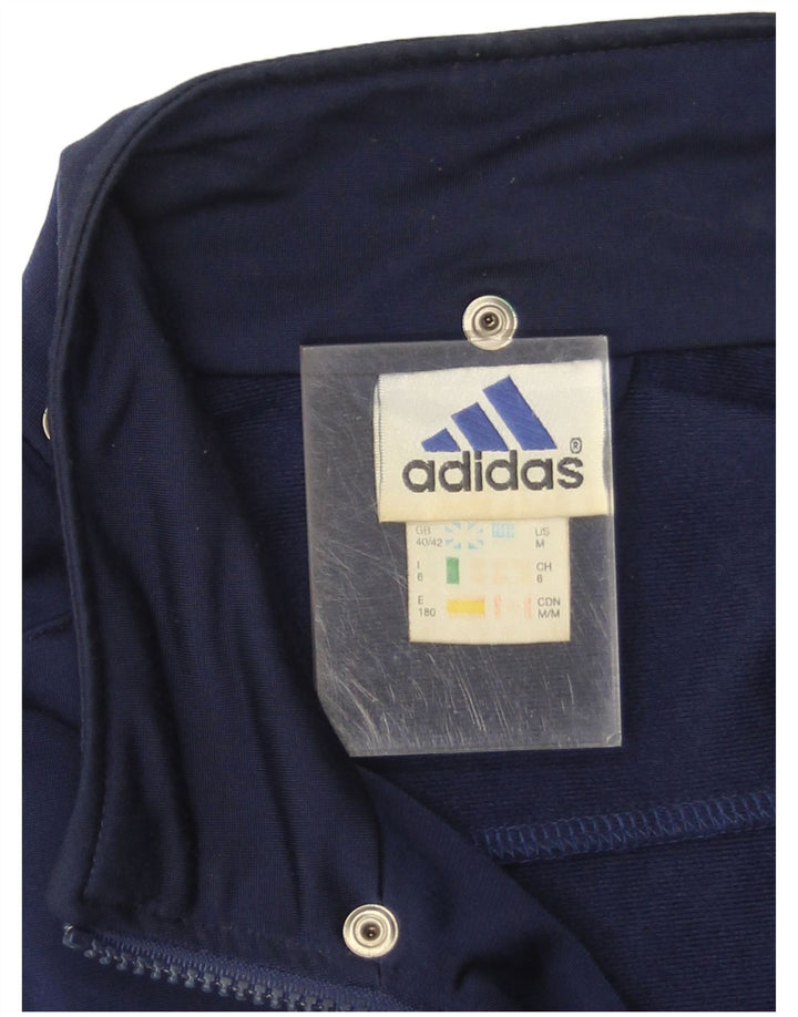Adidas Mens Sleeveless Tracksuit Top Jacket UK 40/42 Medium Navy Blue