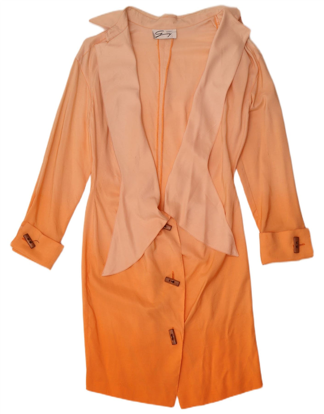 Genny Womens Shirt Dress US 8 Medium Orange