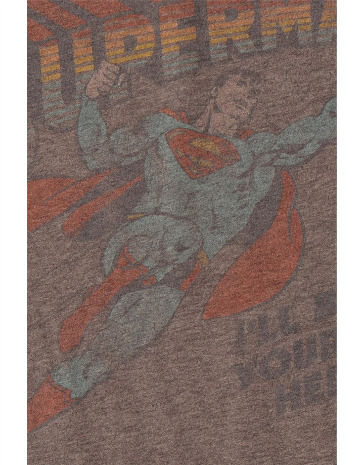 ABERCROMBIE & FITCH Mens Muscle Graphic T-Shirt Top Medium Grey Cotton