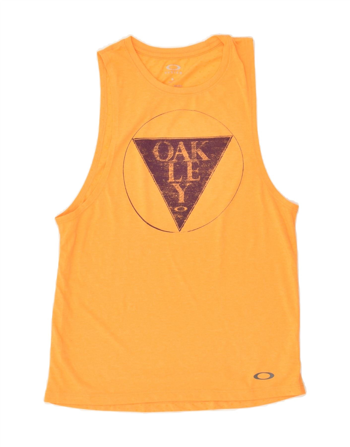 OAKLEY Mens Graphic Vest Top XS Yellow | Vintage & Second-Hand