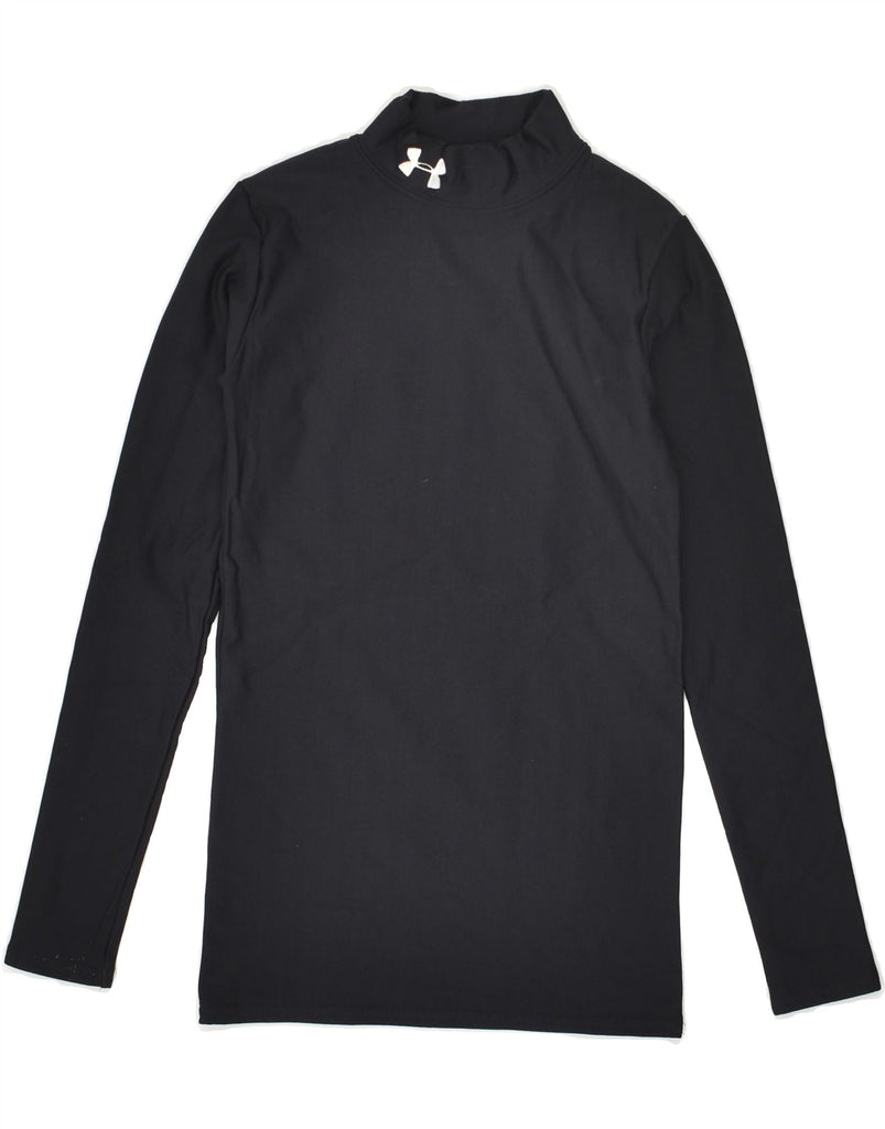 UNDER ARMOUR Boys Graphic Top Long Sleeve 11-12 Years Large Black Nylon | Vintage Under Armour | Thrift | Second-Hand Under Armour | Used Clothing | Messina Hembry 