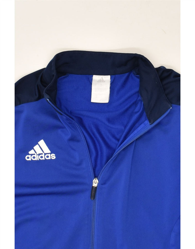 ADIDAS Mens Graphic Tracksuit Top Jacket Medium Blue Colourblock Polyester | Vintage Adidas | Thrift | Second-Hand Adidas | Used Clothing | Messina Hembry 