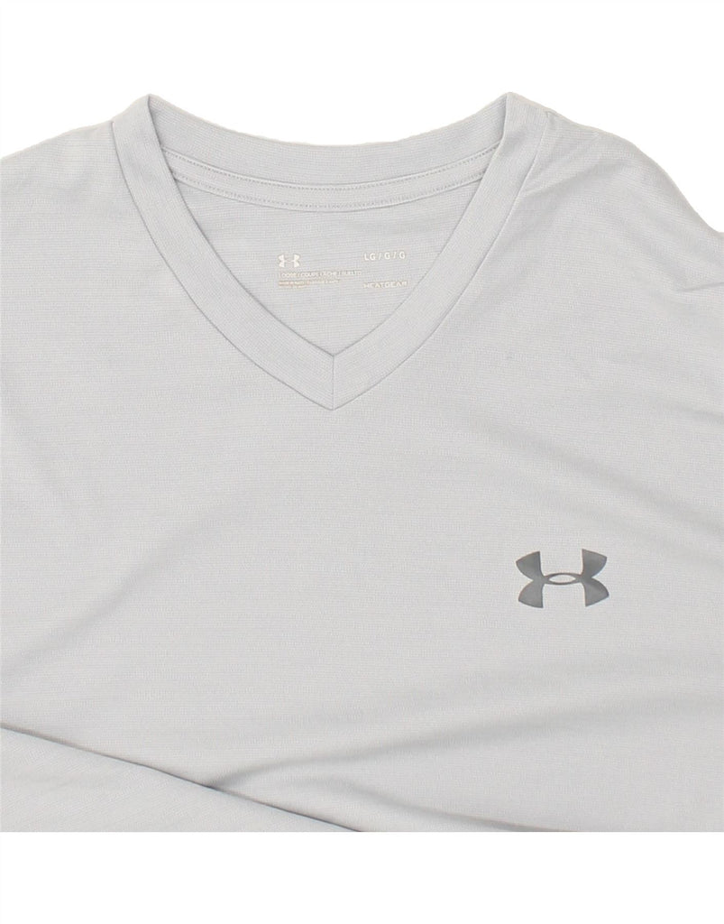 UNDER ARMOUR Mens T-Shirt Top Large Grey | Vintage Under Armour | Thrift | Second-Hand Under Armour | Used Clothing | Messina Hembry 