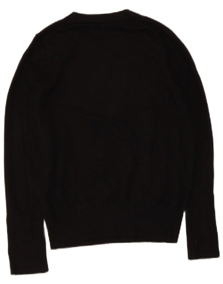 Zara Womens Boat Neck Jumper Sweater UK 12 Medium Black