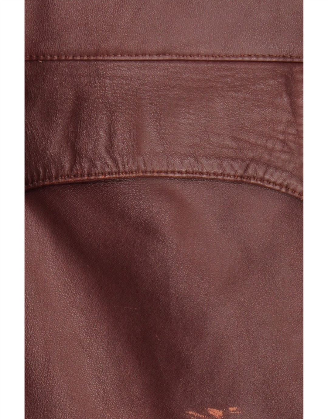 Vintage Womens Leather Jacket IT 50 XL Burgundy Leather
