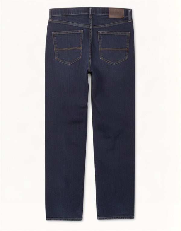 Marks & Spencer Mens Straight Jeans W34 L33 Navy Blue Cotton