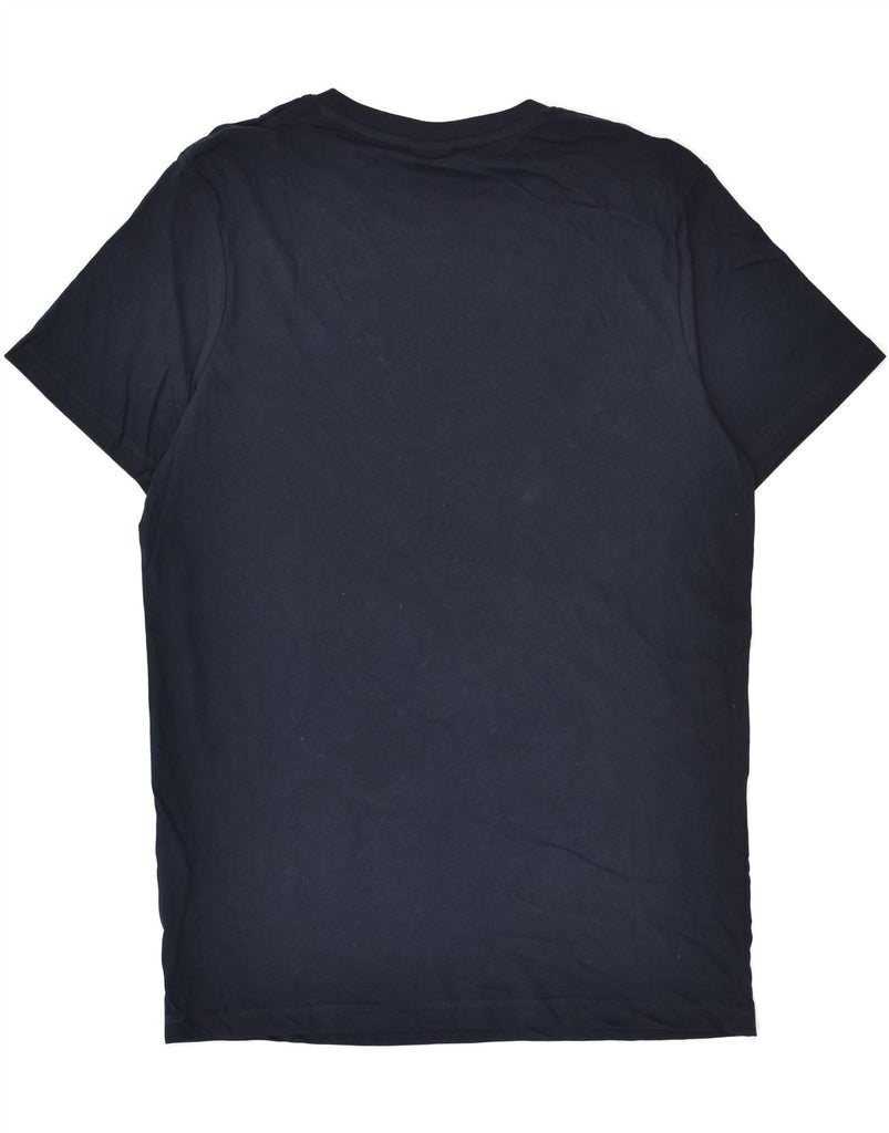 JACK & JONES Mens Graphic T-Shirt Top Small Navy Blue Cotton | Vintage Jack & Jones | Thrift | Second-Hand Jack & Jones | Used Clothing | Messina Hembry 