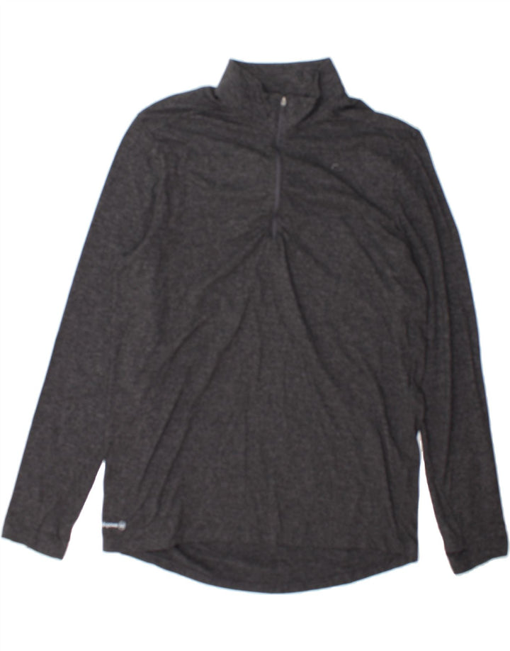 RUSSELL ATHLETIC Mens Zip Neck Pullover Tracksuit Top UK 42/44 Large Grey Vintage Russell Athletic and Second-Hand Russell Athletic from Messina Hembry 