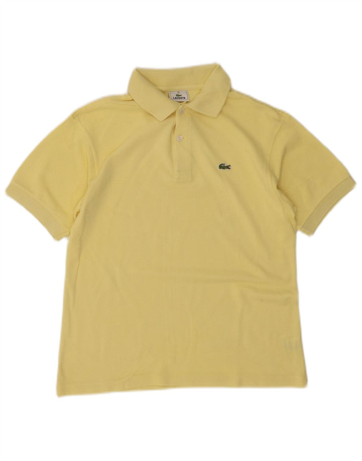 LACOSTE Boys Polo Shirt 13-14 Years Yellow Cotton