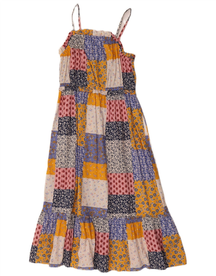 Marks & Spencer Girls Sundress 12-13 Years Multicoloured Patchwork Cotton