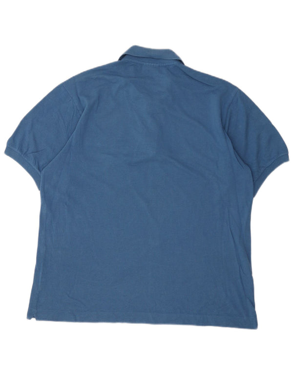 Lacoste Mens Polo Shirt Size 5 Large Blue Cotton