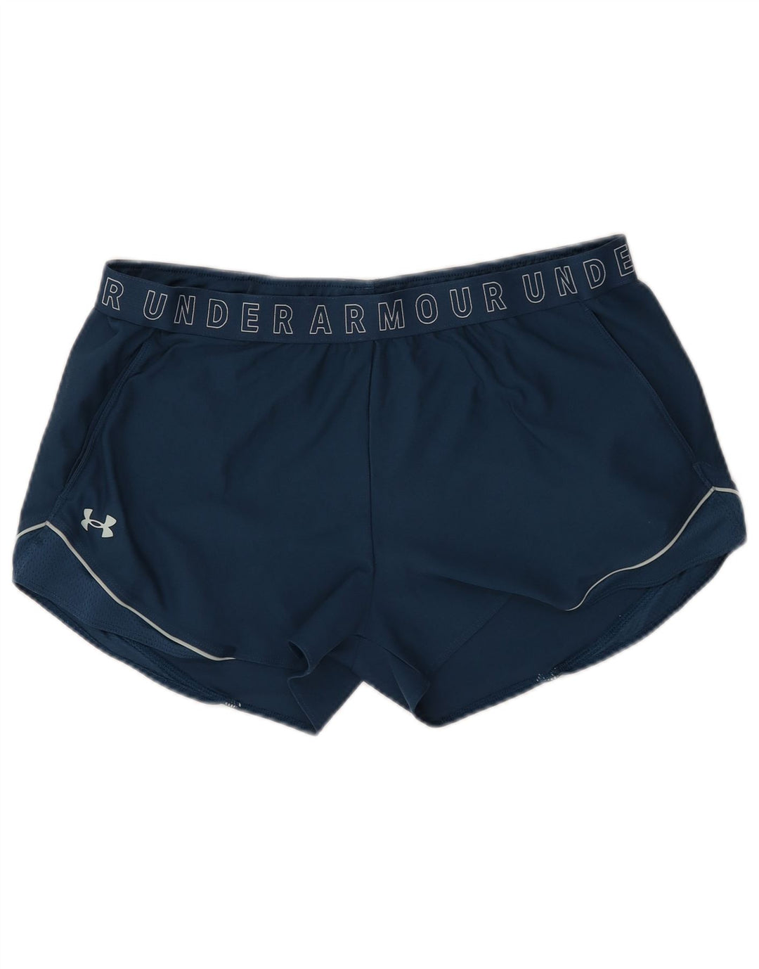 UNDER ARMOUR Womens Graphic Sport Shorts UK 18 XL  Navy Blue