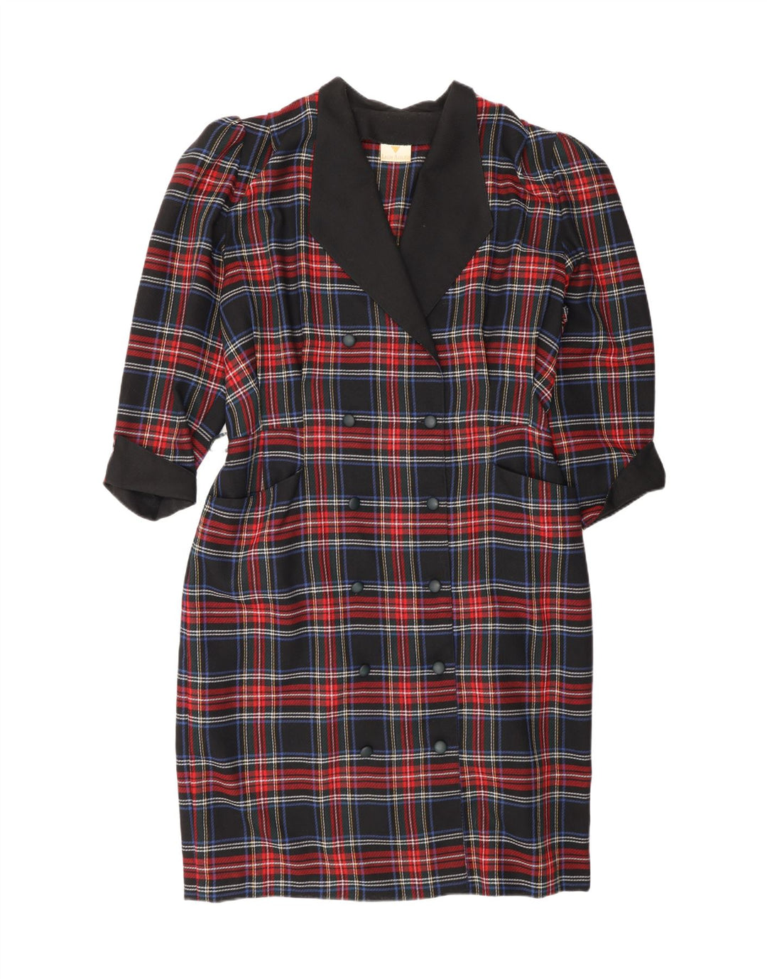 Adler Womens Sheath Dress UK 16 Large Multicoloured Check Polyester