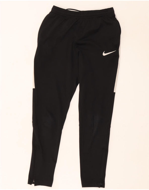 Nike Boys Dri Fit Tracksuit Trousers 10-11 Years Medium Black Colourblock