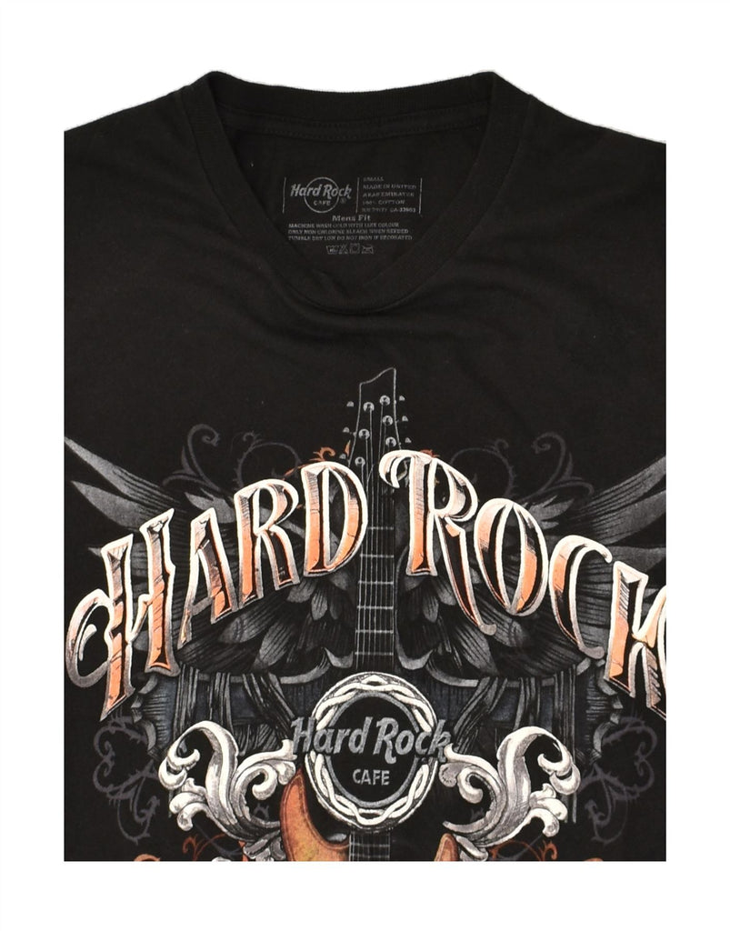 HARD ROCK CAFE Mens Dubai Graphic T-Shirt Top Small Black Cotton | Vintage Hard Rock Cafe | Thrift | Second-Hand Hard Rock Cafe | Used Clothing | Messina Hembry 