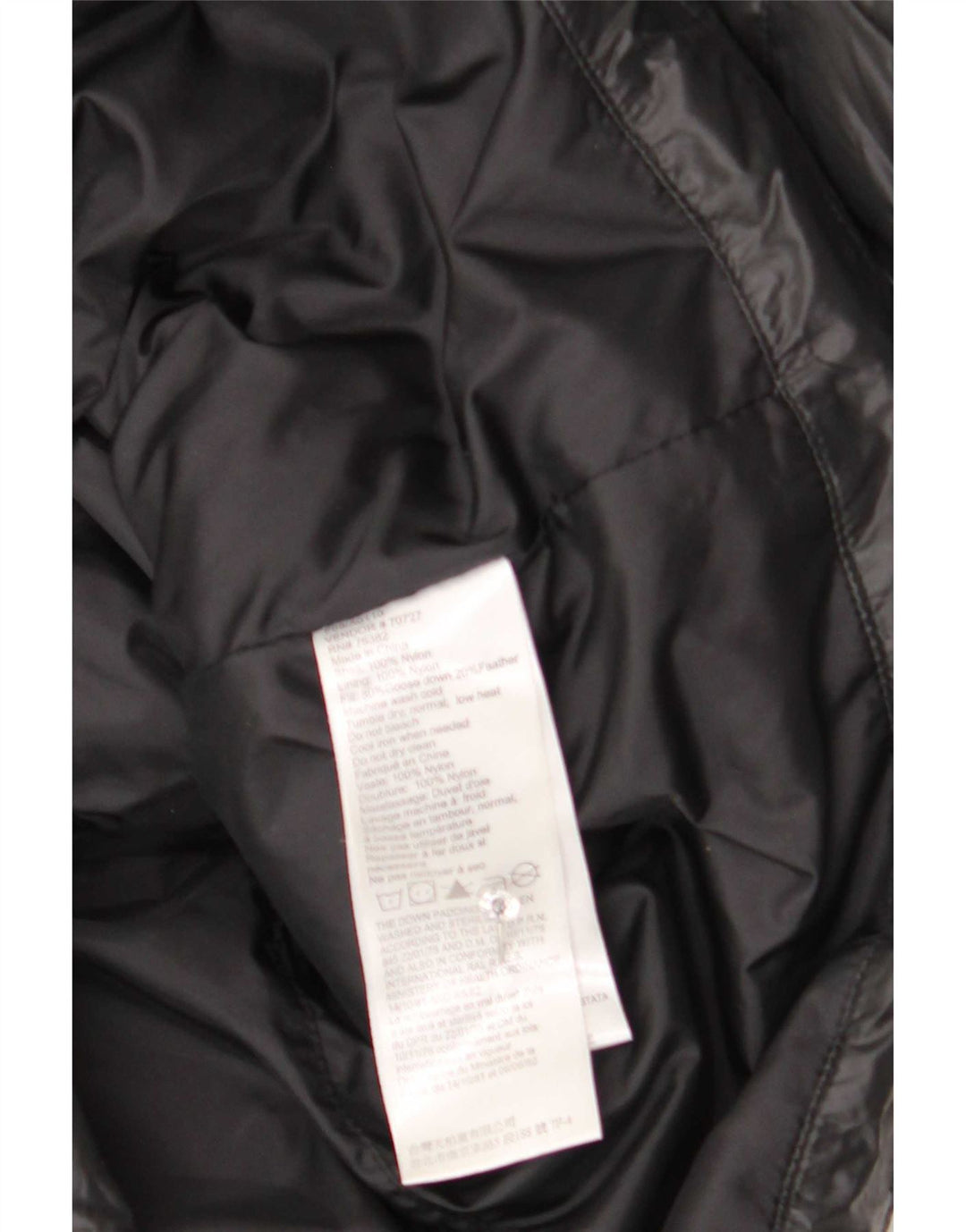 Timberland Womens Hooded Padded Jacket UK 14 Medium Black Nylon