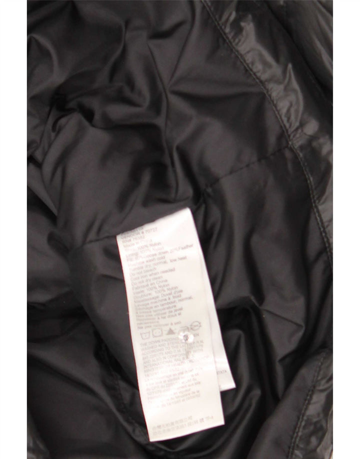 Timberland Womens Hooded Padded Jacket UK 14 Medium Black Nylon