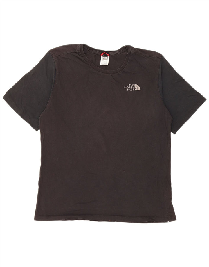 The North Face Womens T-Shirt Top UK 14 Medium Black Cotton