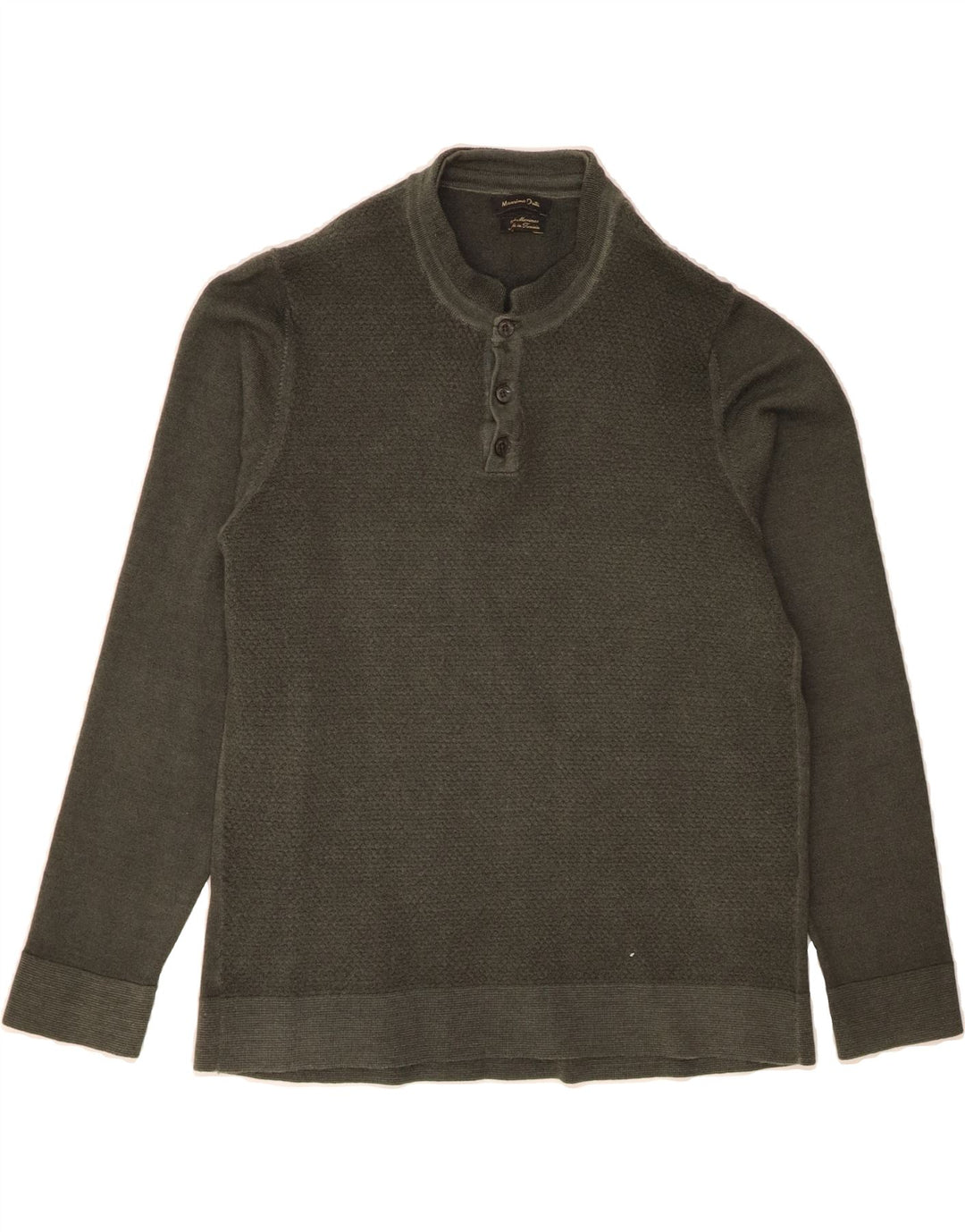 MASSIMO DUTTI Womens Crew Neck Jumper Sweater UK 20 2XL Grey Wool Vintage Massimo Dutti and Second-Hand Massimo Dutti from Messina Hembry 