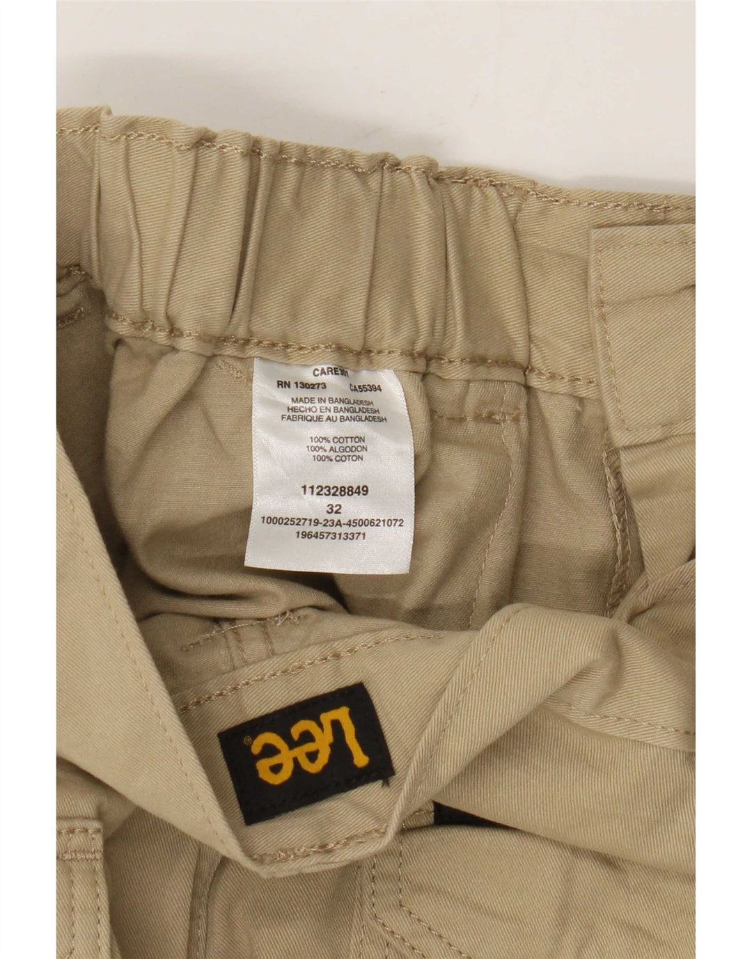 Lee Mens Cargo Shorts W32 Medium Beige Cotton