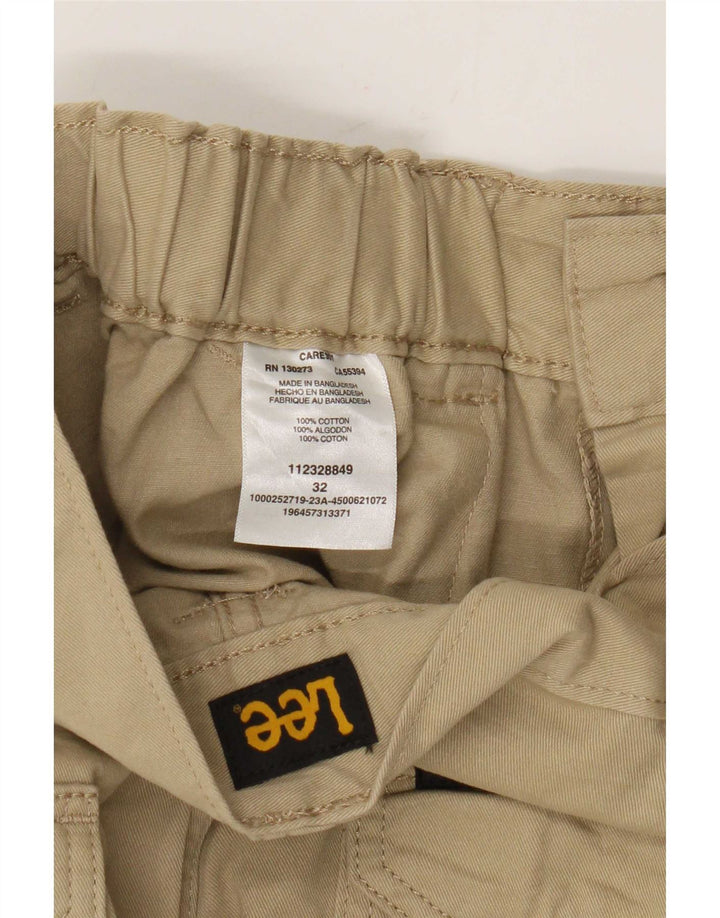 Lee Mens Cargo Shorts W32 Medium Beige Cotton