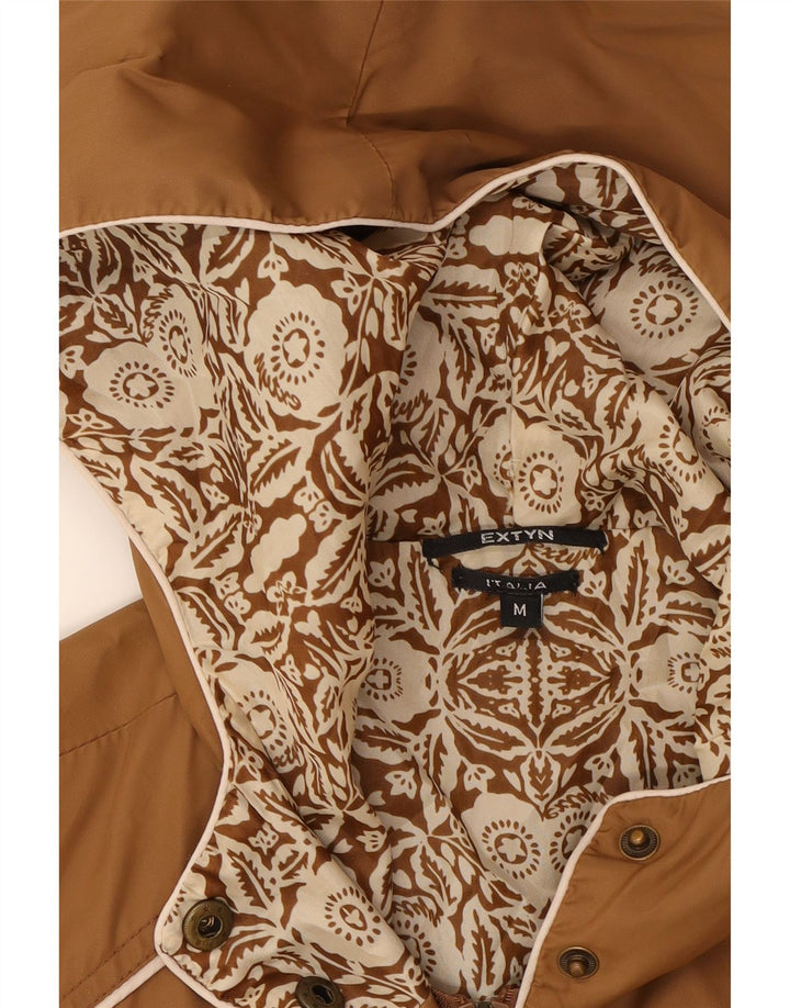 EXTYN Womens Hooded Utility Jacket UK 12 Medium Brown Vintage Extyn and Second-Hand Extyn from Messina Hembry 