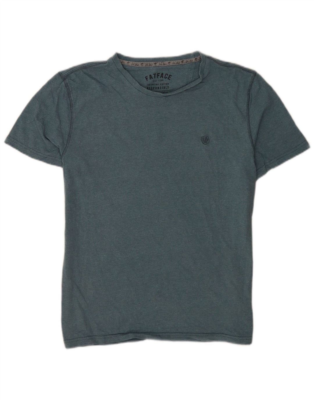 Fat Face Mens T-Shirt Top Large Green Cotton