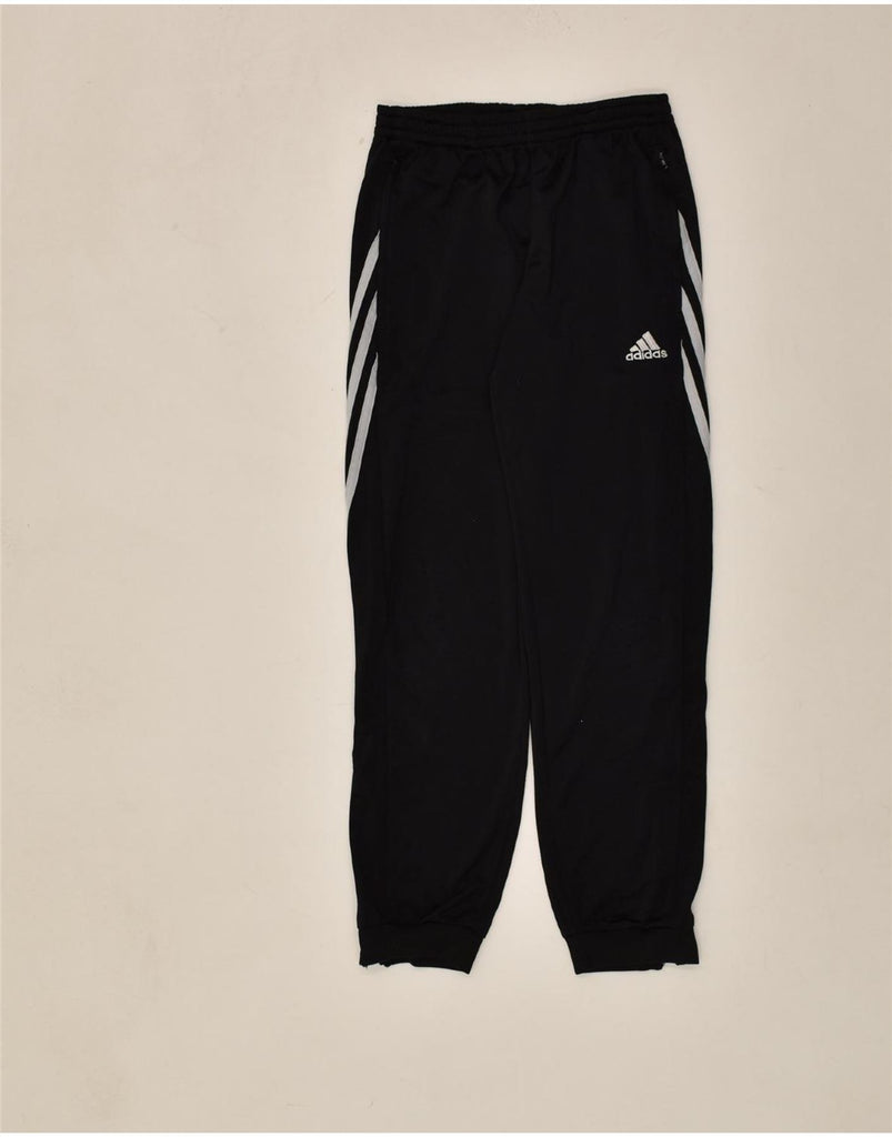 ADIDAS Boys Tracksuit Trousers Joggers 11-12 Years Large Black Polyester | Vintage Adidas | Thrift | Second-Hand Adidas | Used Clothing | Messina Hembry 