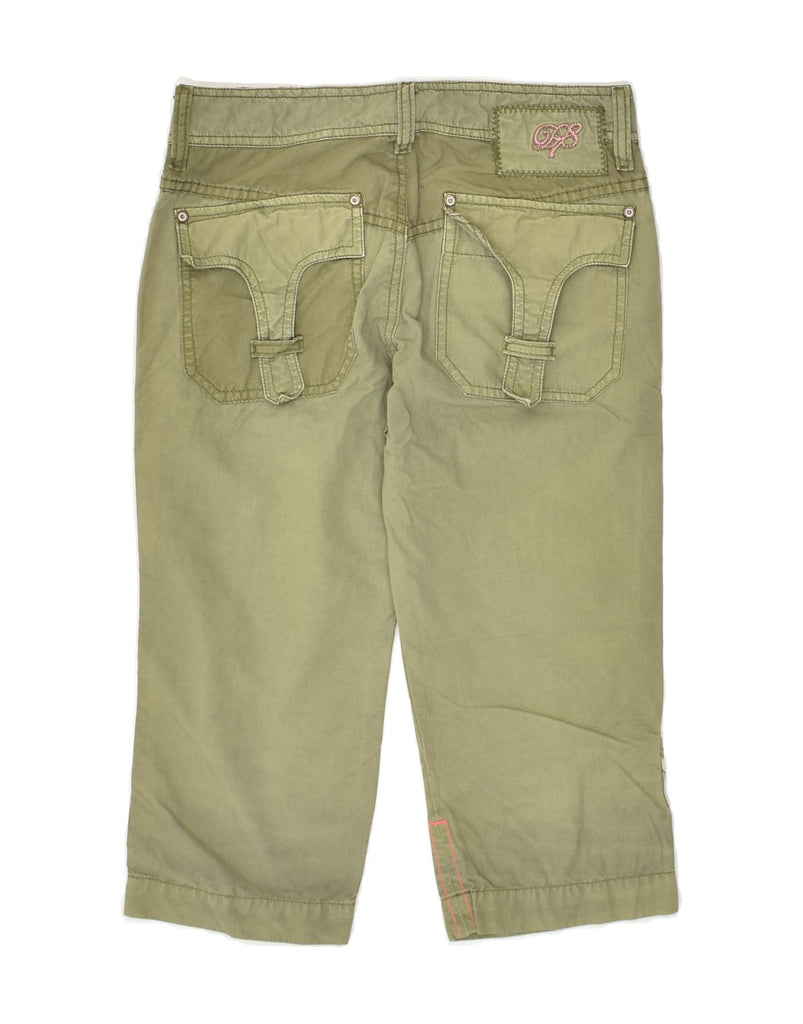 DIESEL Girls Capri Trousers 11-12 Years W26 Khaki Cotton | Vintage Diesel | Thrift | Second-Hand Diesel | Used Clothing | Messina Hembry 