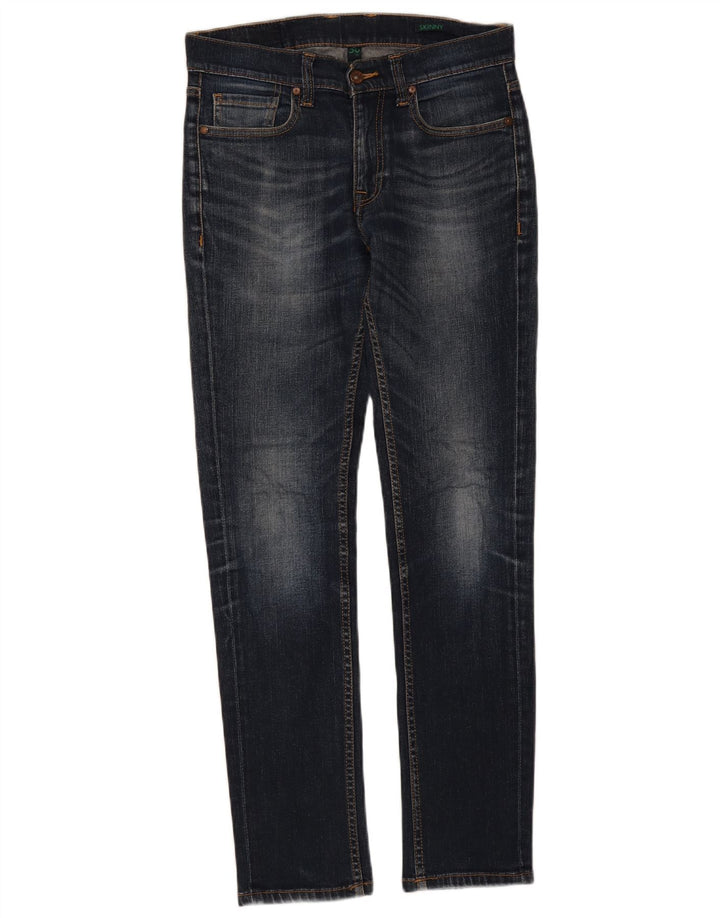 Benetton Mens Skinny Jeans W30 L32 Blue