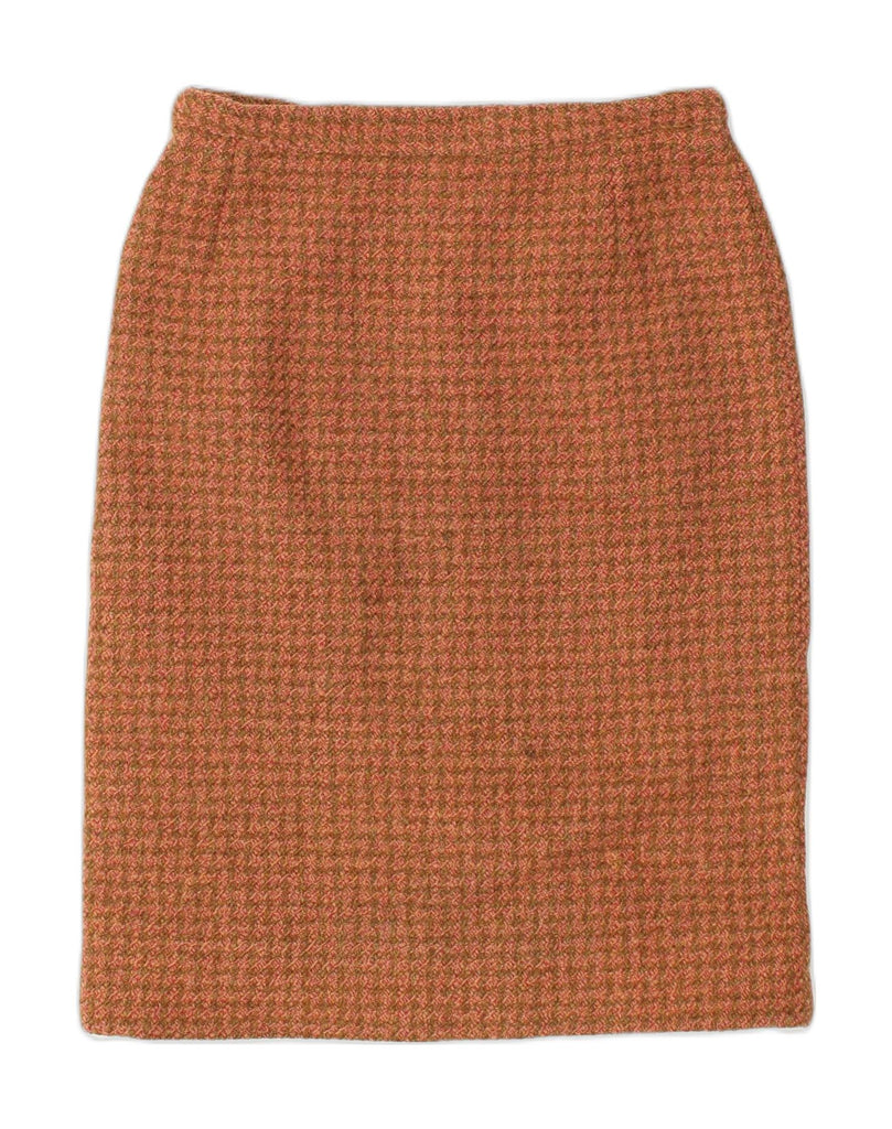 VINTAGE Womens Straight Skirt IT 42 Medium W27 Brown Check | Vintage Vintage | Thrift | Second-Hand Vintage | Used Clothing | Messina Hembry 