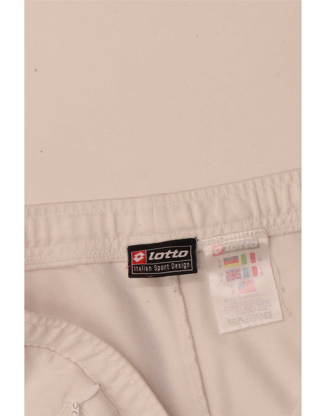 Lotto Womens Sport Shorts UK 12 Medium White Cotton