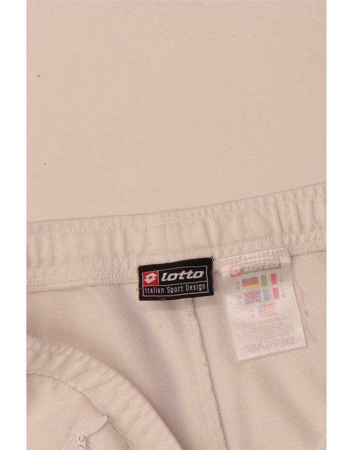 Lotto Womens Sport Shorts UK 12 Medium White Cotton