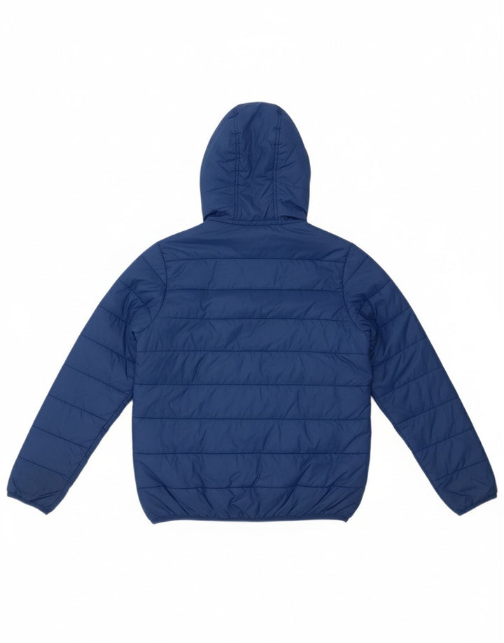 BARBOUR Boys Hooded Padded Jacket 11-12 Years Large  Blue