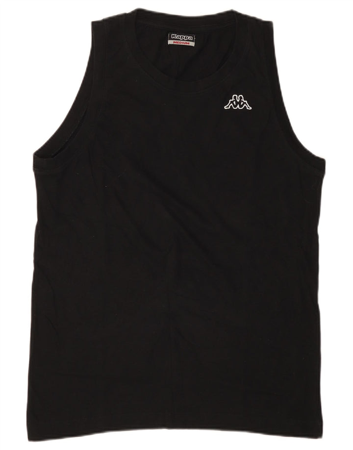 Kappa Mens Vest Top Medium Black Cotton