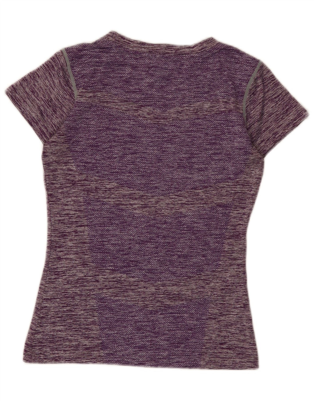 Nike Womens Dri Fit T-Shirt Top UK 12 Medium Purple Flecked Polyester