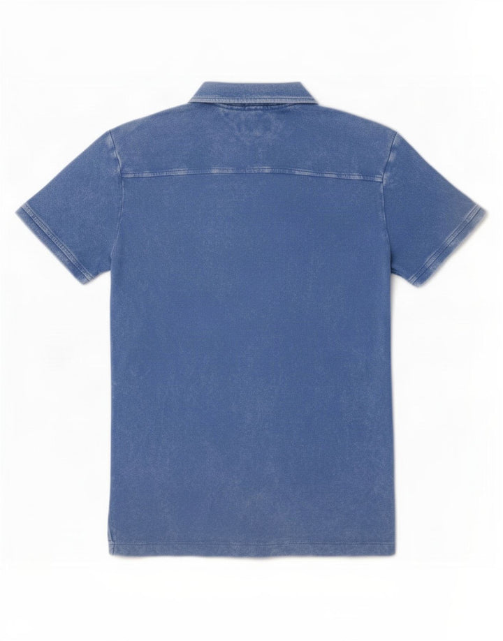 Tommy Hilfiger Mens Polo Shirt Medium Blue Cotton